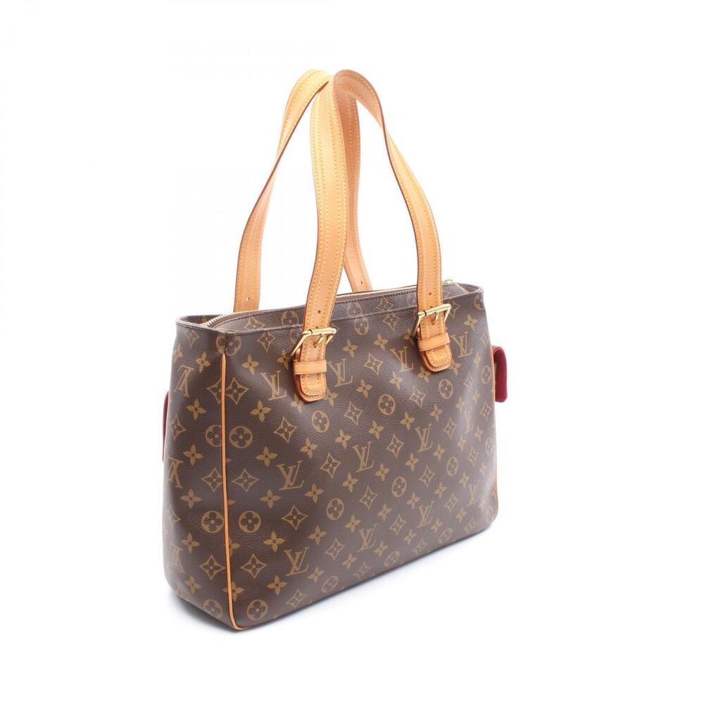 Louis Vuitton Multiplicit Handbag Canvas Leather Monogram Brown